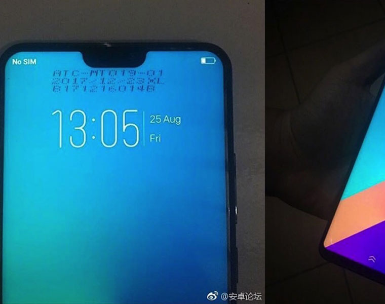 Vivo V9 leaks show an iPhone X like notc