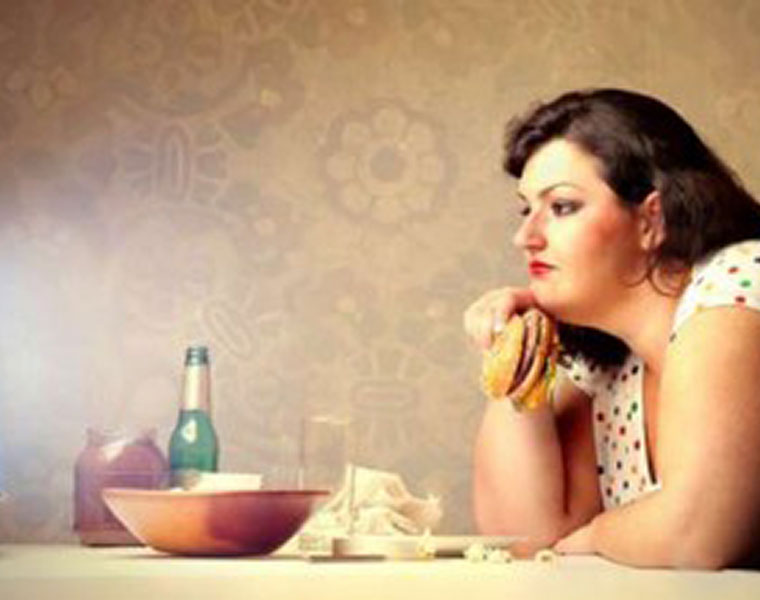 why obese women cant stop eating