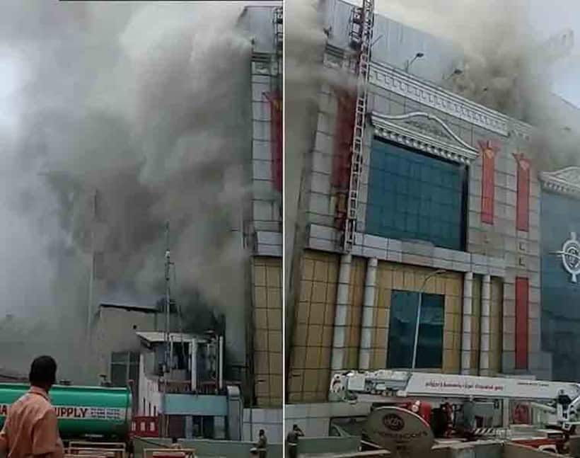 Alert! Fire still rages in Chennai Silks building; structure could collapse