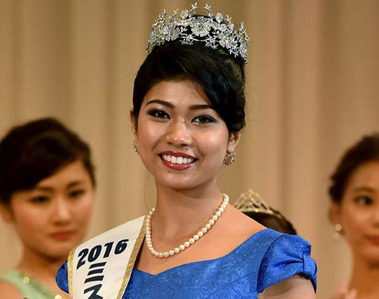 half indian priyanka yoshikawa crowned miss japan