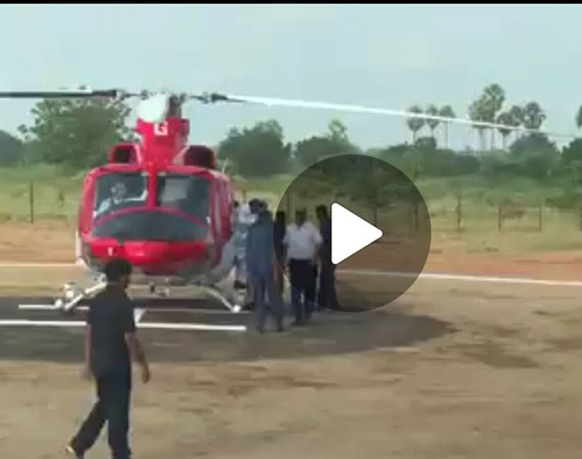 సూర్యాపేటలో కేసీఆర్ ఇలా హెలికాప్టర్ దిగిర్రు (వీడియో)