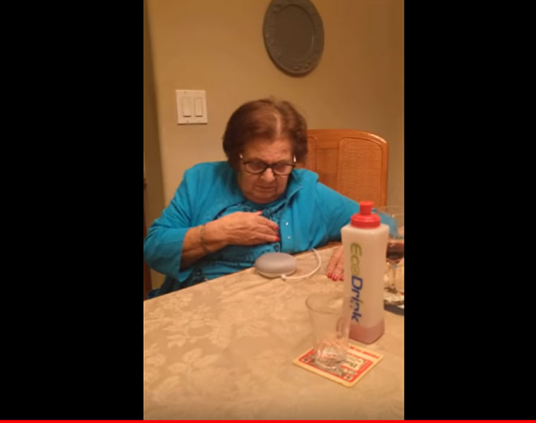 grandmothers first interaction with google home