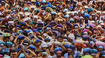 Kerala Sabarimala doors open  2 days BJP holds massive show of strength Thiruvananthapuram