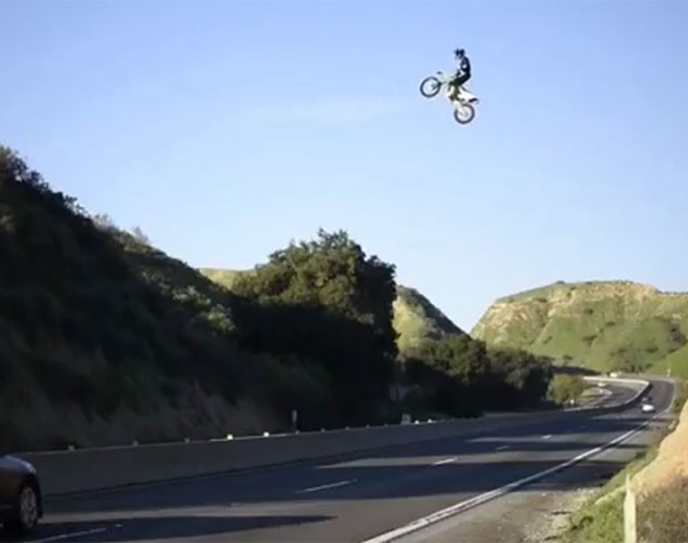 viral video dangerous bike stunts from california