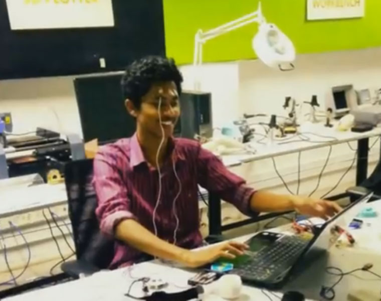 Indian students create earphones that can detect pain send SOS