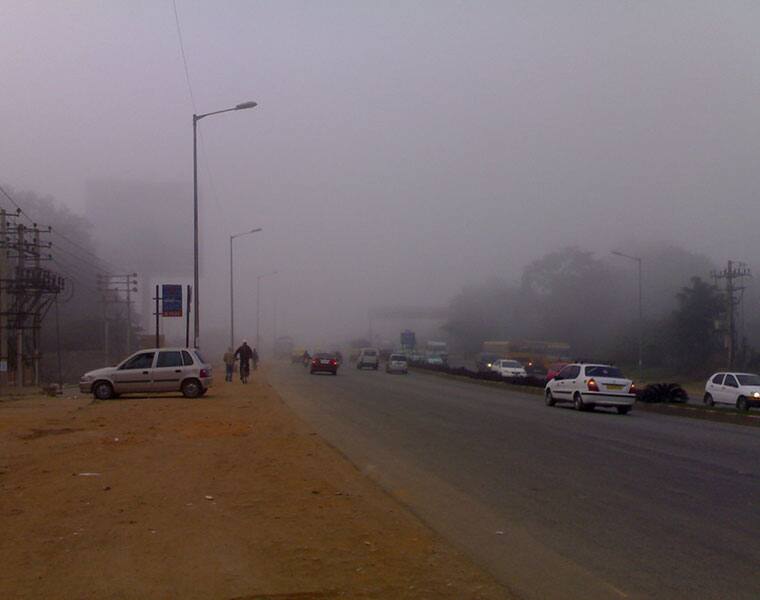 bengaluru foggy