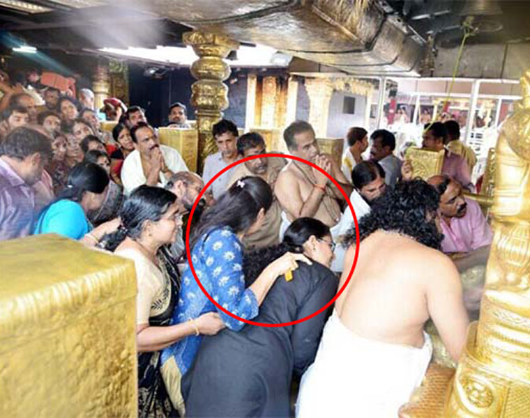 Probe ordered into veracity of photo of women at Sabarimala