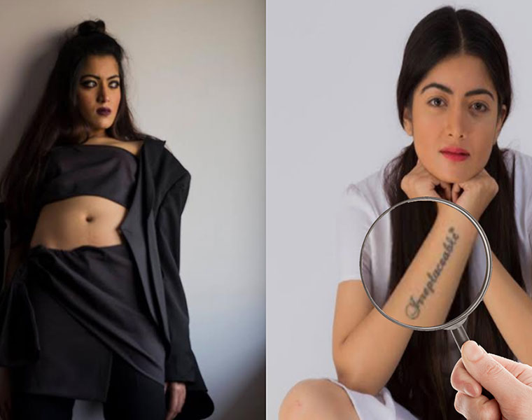 In Pics Kirik Party Rashmika Mandanna shows off her tattoo