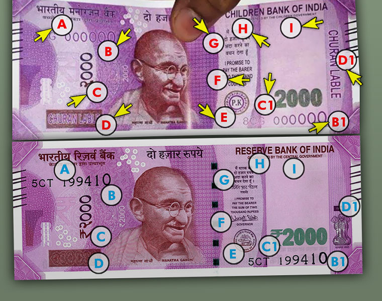 These are the 10 differences between fake and original Rs 2000 note