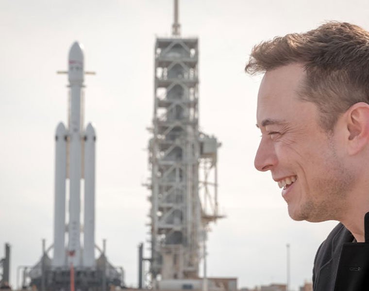 Elon Musk Falcon Heavy rocket