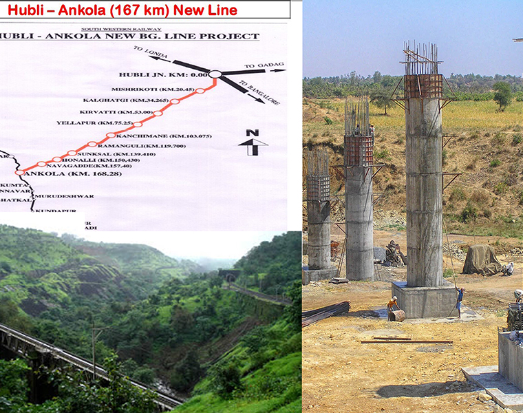 hubli ankola railway line project suffers due to center state conflict