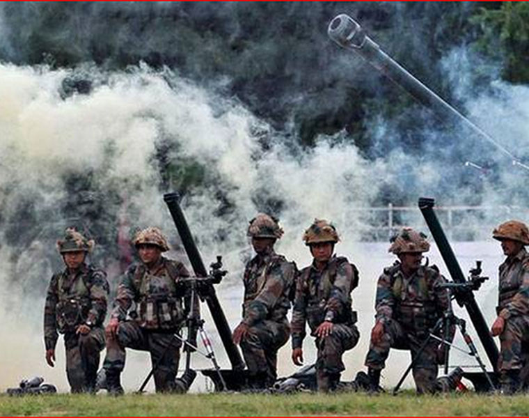 soldiers celebration after surgical strike