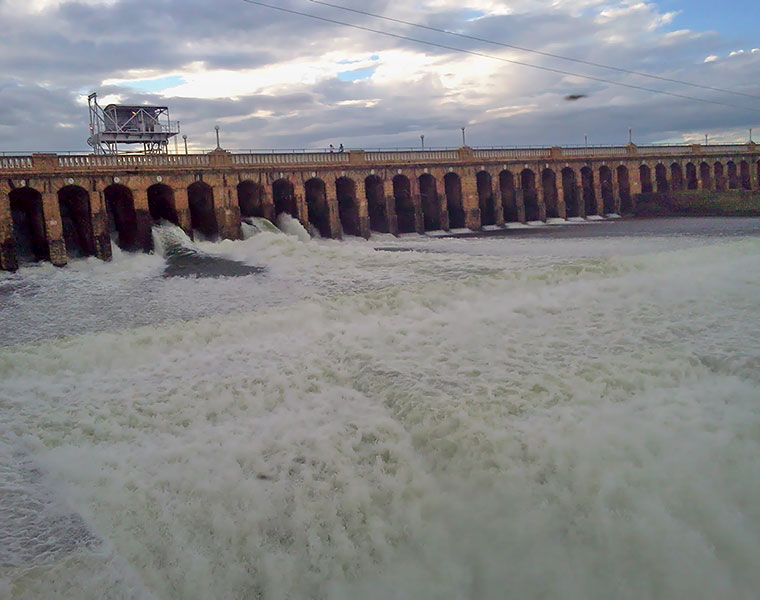 water level increasing in krs dam at mandya gvd