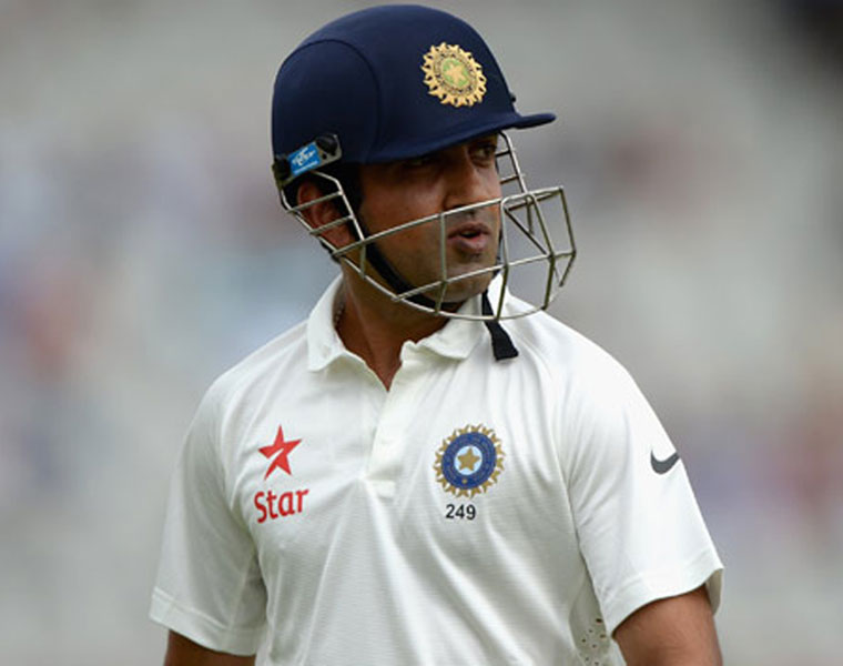 Gautam Gambhir in Kolkata Test