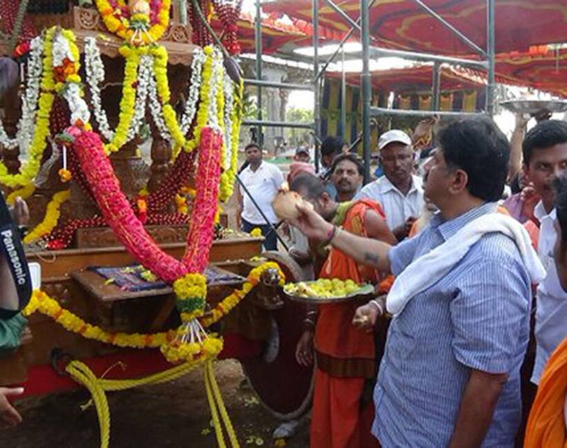 Here's where minister DK Shivakumar prays to bail him out of all his troubles!
