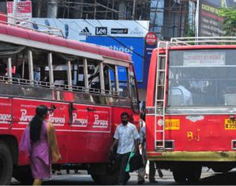 Private bus operators Kerala start indefinite strike