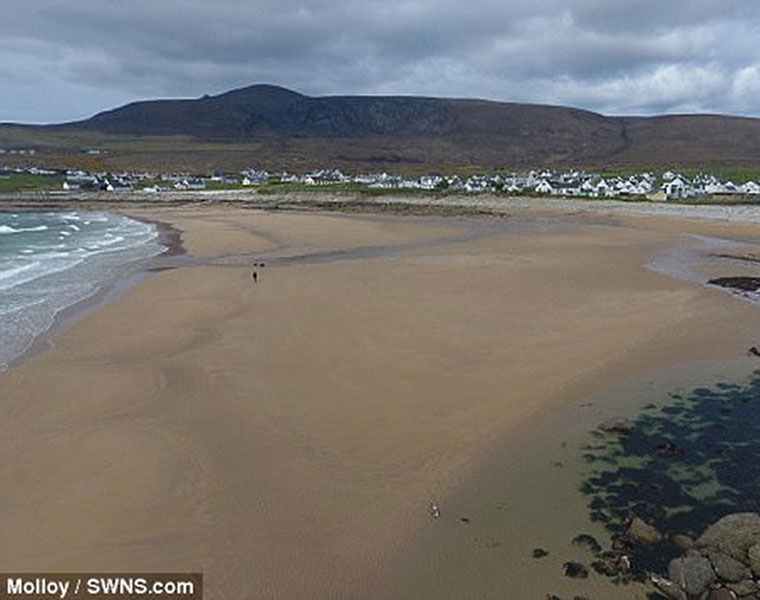 Irish beach washed away 33 years ago reappears overnight after freak tide