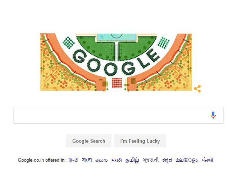 google doodle celebrates republic day in style