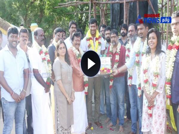 Sandakozhi 2 song shooting pooja video 