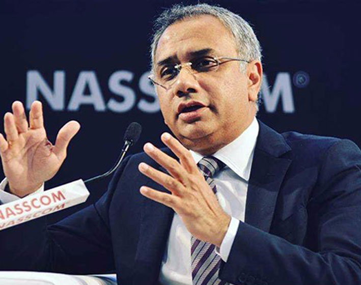 Salil Parekh appeared before  ministry of finance