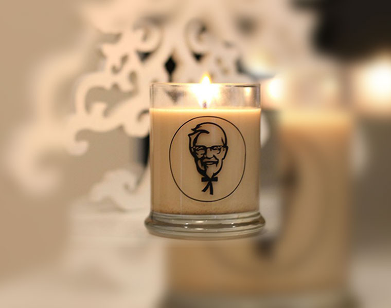 KFC chicken scented candles