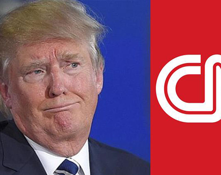 Trump Tweets a Video of Him Wrestling CNN to the Ground