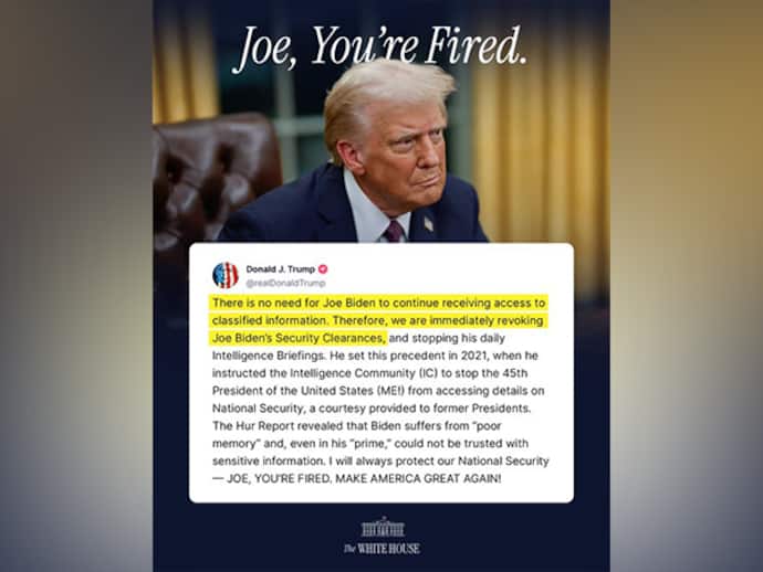 Donald Trump blocks Joe Biden's intelligence briefings, cites 'poor memory' and 2021 precedent