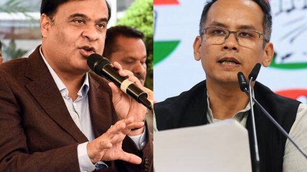 Assam Chief Minister Himanta Biswa Sarma; Congress MP from Jorhat, Gaurav Gogoi(File Photo/ANI)