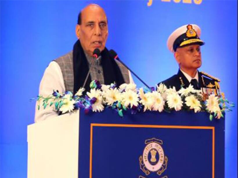 Defence Minister Rajnath Singh warns of unconventional threats, asks Coast Guards to remain "alert"