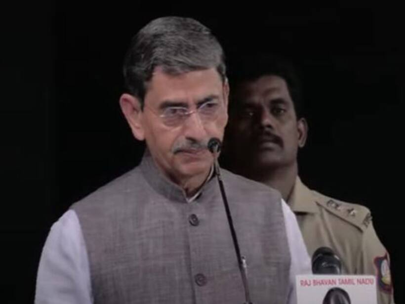 Tamil Nadu Governor RN Ravi at event (Photo/ Youtube-DG Vaishnav College)