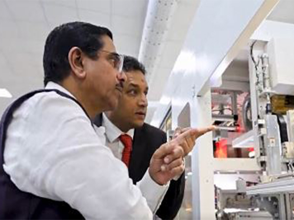 Minister Pralhad Joshi at Goldi Solar facility in Surat (Image: X/@goldisolar) Minister Pralhad Joshi at Goldi Solar facility in Surat (Image: X/@goldisolar)