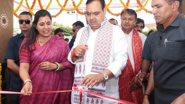 CM Bhajanlal Sharma inaugurates Shakti Vandan India festival in Jaipur (Photo/ANI) 