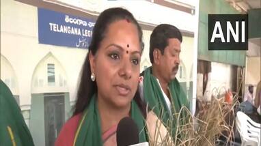 Telangana Drought Crisis K Kavitha Slams Government Over Water Shortage in telugu akp Telangana Drought Crisis K Kavitha Slams Government Over Water Shortage in telugu akp