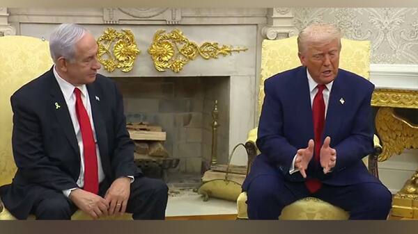 US President Donald Trump alongside Israeli Prime Minister Benjamin Netanyahu in the White House. (Photo/The White House)