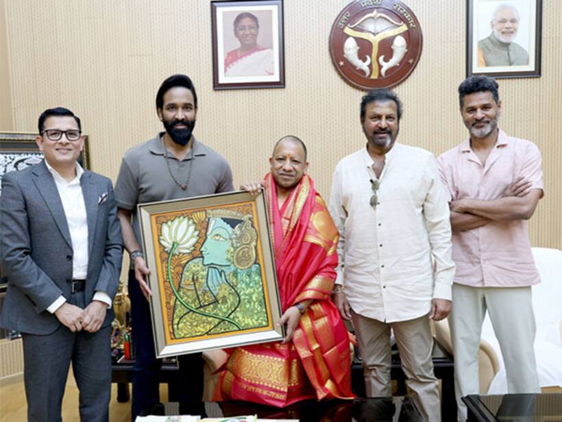Kannappa: Prabhu Deva, Vishnu Manchu meet UP CM Yogi Adityanath to promote film