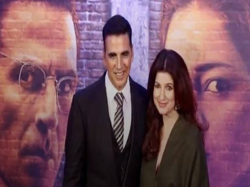 Twinkle Khanna cheers for husband Akshay Kumar as she attends 'Kesari 2' screening