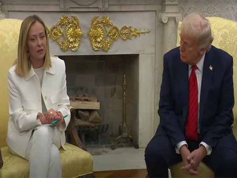 Trump says '100% confident of trade deal with EU' during Italian PM Meloni's US visit