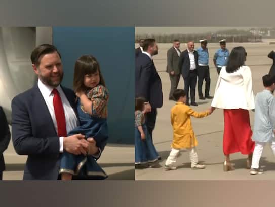 US Vice President JD Vance's Children Charm India in Traditional Attire
