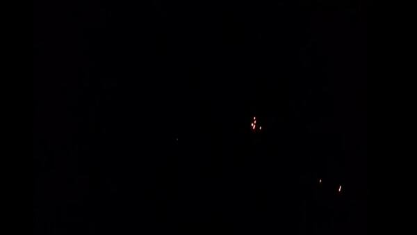Red streaks were seen and explosions heard as India's air defence intercepted Pakistani drones amid blackout in Rajouri (Photo/ANI)