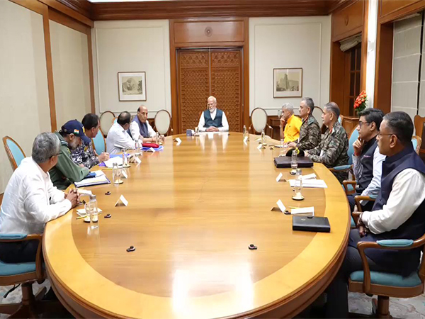 Prime Minister Narendra Modi holds a meeting (Photo/ANI)
