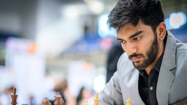 D Gukesh. (Photo  @FIDE_chess X)