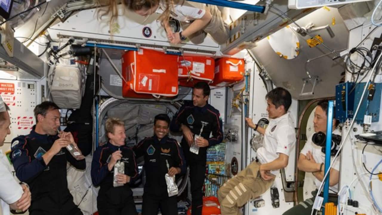 Shubhanshu Shukla conducts muscle stem cell research on ISS, records educational video for Indian students
