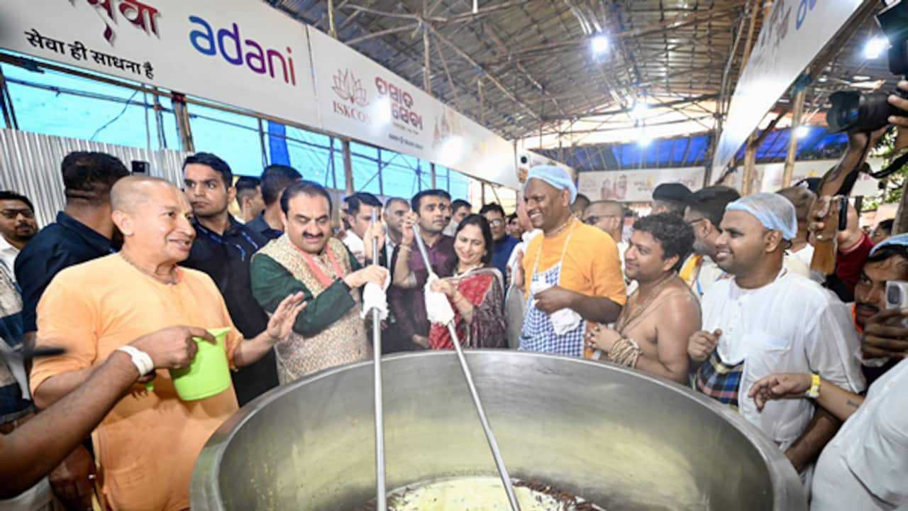 Adani group Chairman Gautam Adani, his wife Priti Adani visits ISKCON kitchens in Puri (Photo/X@gautam_adani) 