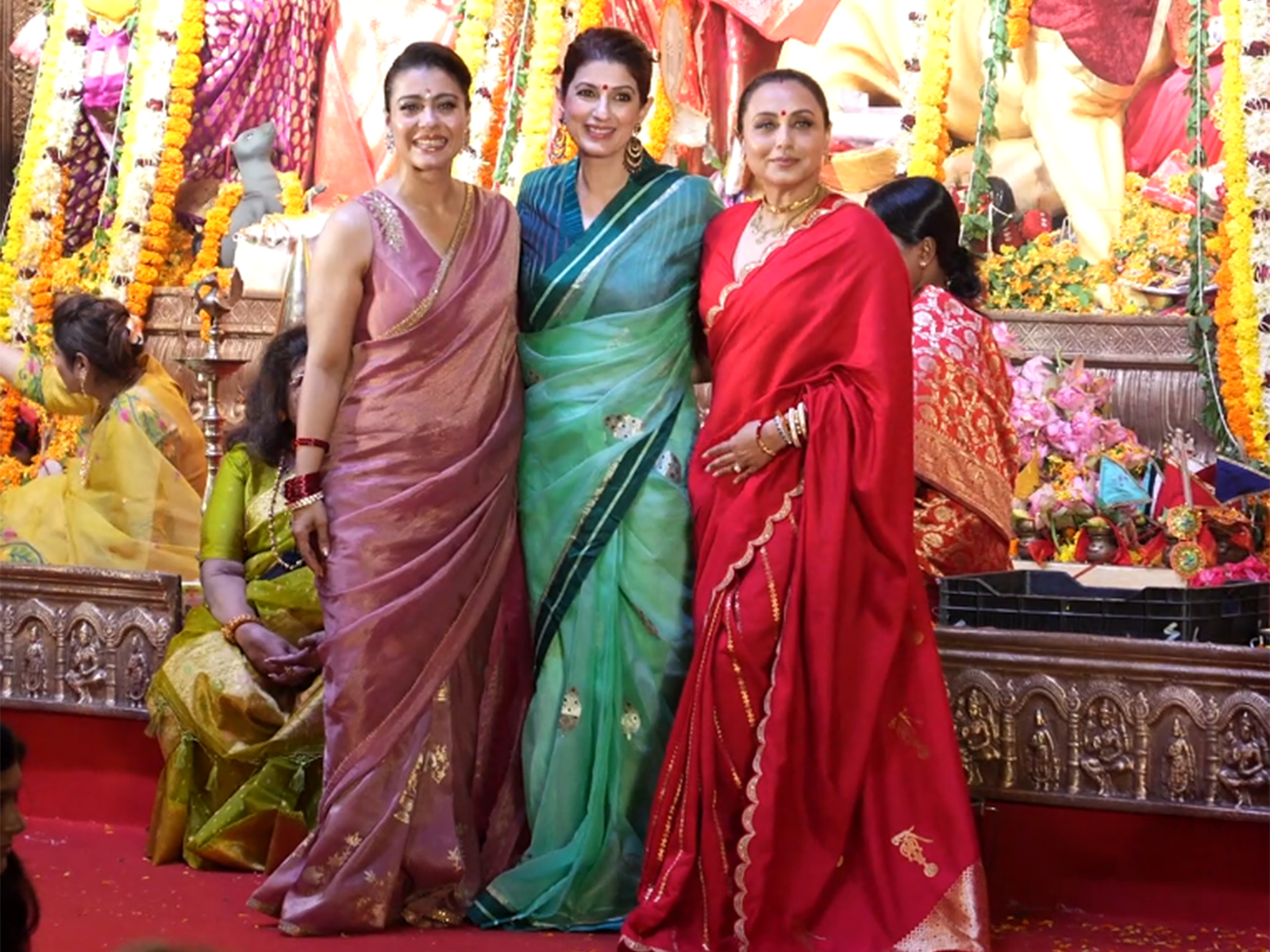 Twinkle Khanna, Priyanka Chopra, Ranbir Kapoor Offer Prayers at North Bombay Durga Puja [PHOTOS]