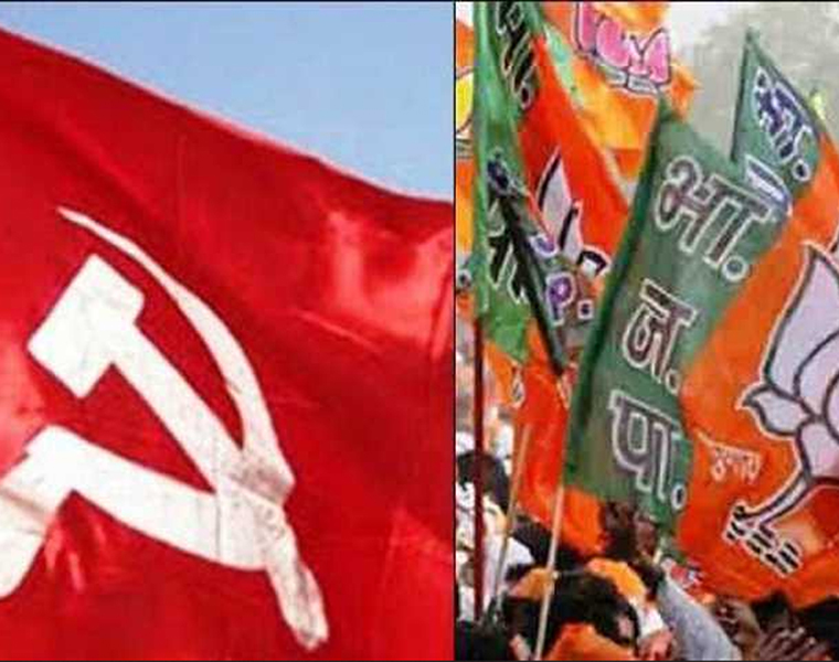 cpm office attack bjp workers arrest clashes Thiruvananthapuram