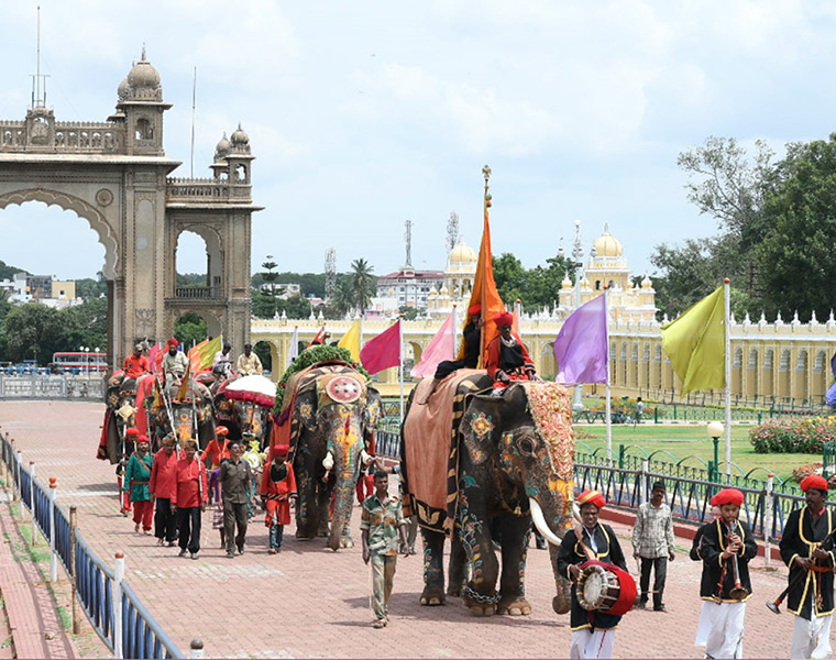 Mysuru Dasara: Only 300 people allowed to witness Jamboo Savari -ymn