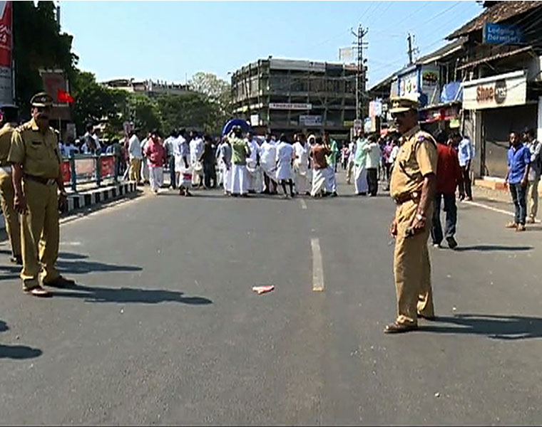 UDF hartal Stray incidents violence several places