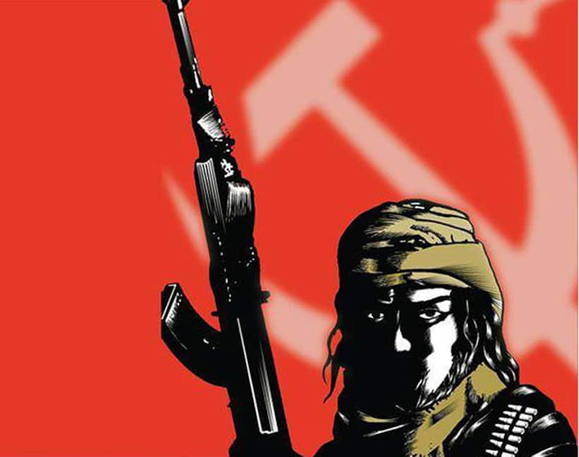 Armed Maoists take out march past at Nilambur in Kerala