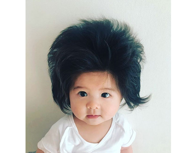 The internet is obsessed with this 6 month old baby hair