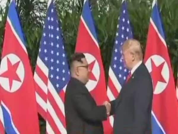 Trump and kim dialoge was in singapore